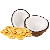 banana chips and coconut