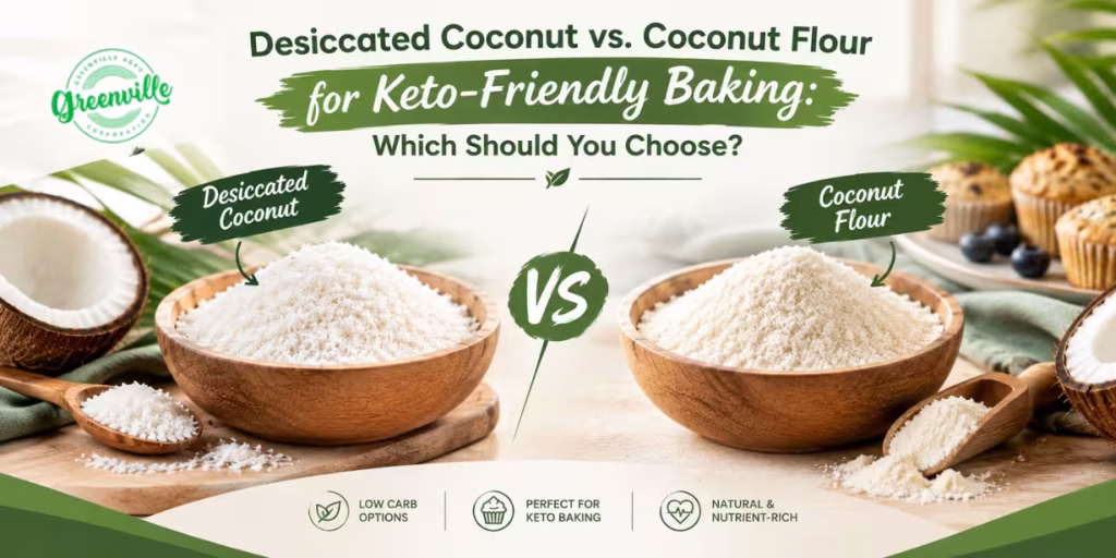 Desiccated Coconut vs. Coconut Flour