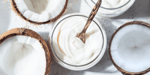 Coconut Cream on a Bowl